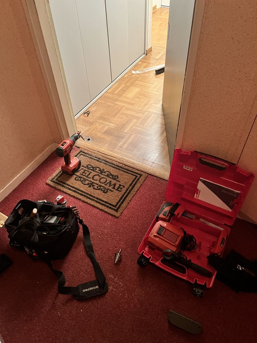 Dépannage sur porte d'immeuble à Montmorency